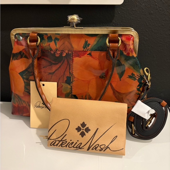 Patricia Nash Floral Robine Handbag Purse Dust Bag Shoulder Bag Crossbody NEW - Picture 5 of 9